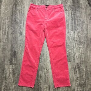 Talbots Pink Corduroy Straight-Leg Pants